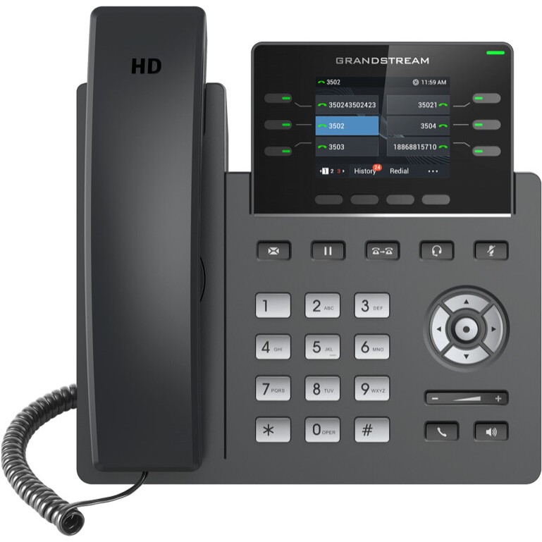 SIP-телефон Grandstream GRP2613 на вкладке безопасности веб-интерфейса